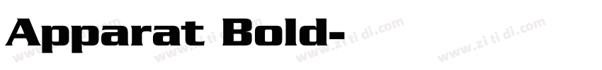 Apparat Bold字体转换